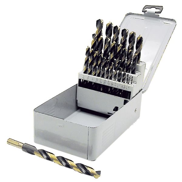 JET Assorted Standard 29-Piece Reduced Shank Drill Bit Set
