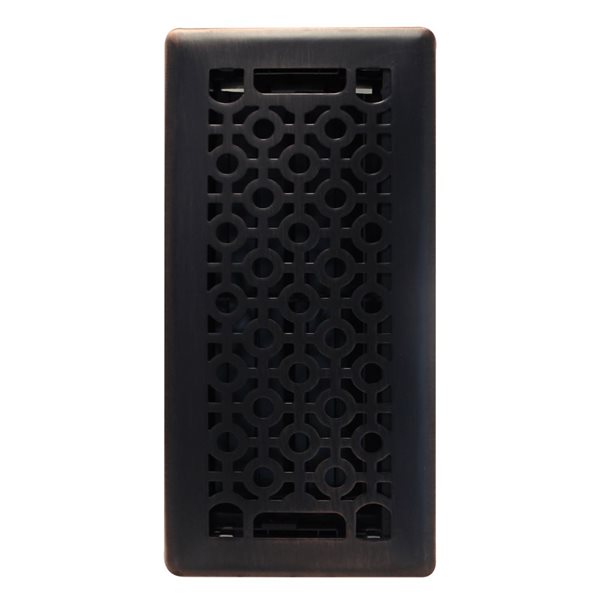 Floor Choice 4 x 10-in Cosmos Steel Floor Register - Copper