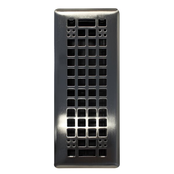 Floor Choice 3 x 10-in Egg Crate Steel Floor Register - Antique Nickel