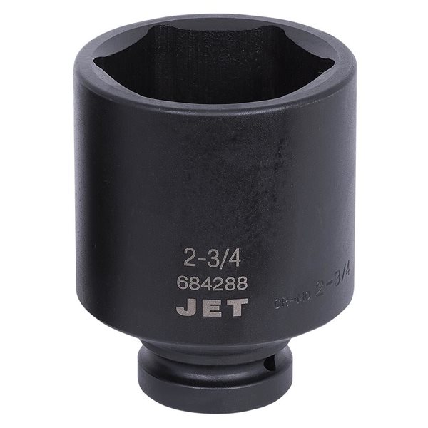 JET 1-in Drive x 2-3/4-in Deep SAE Impact Socket - 6 Points