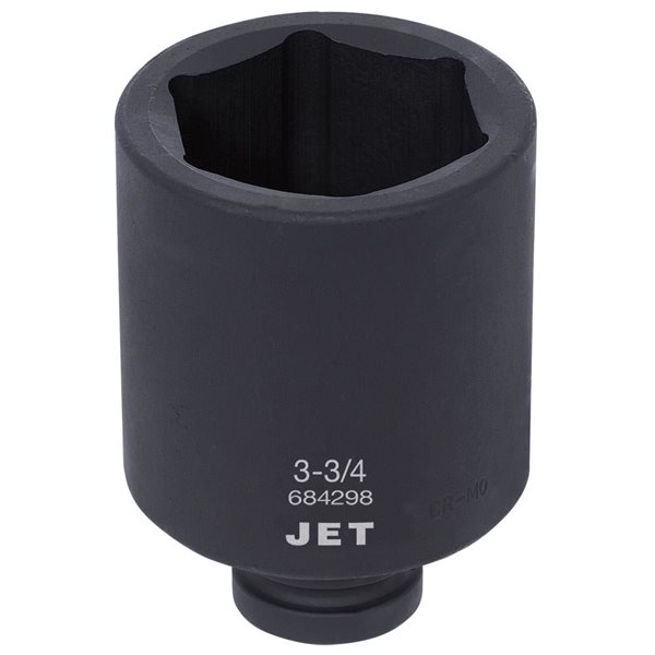JET 1-in Drive x 3-3/4-in Deep SAE Impact Socket - 6 Points