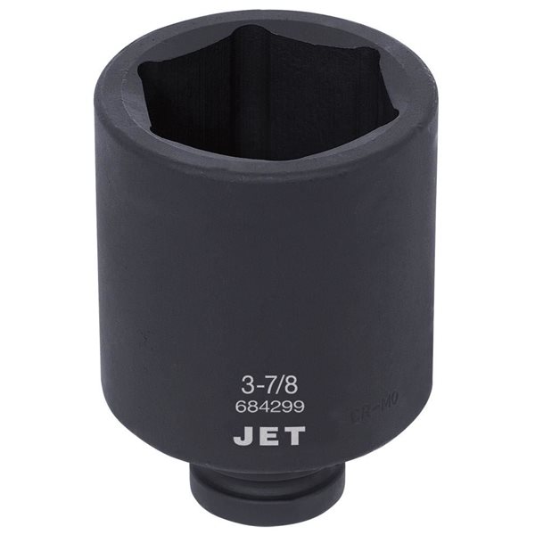JET 1-in Drive x 3-7/8-in Deep SAE Impact Socket - 6 Points