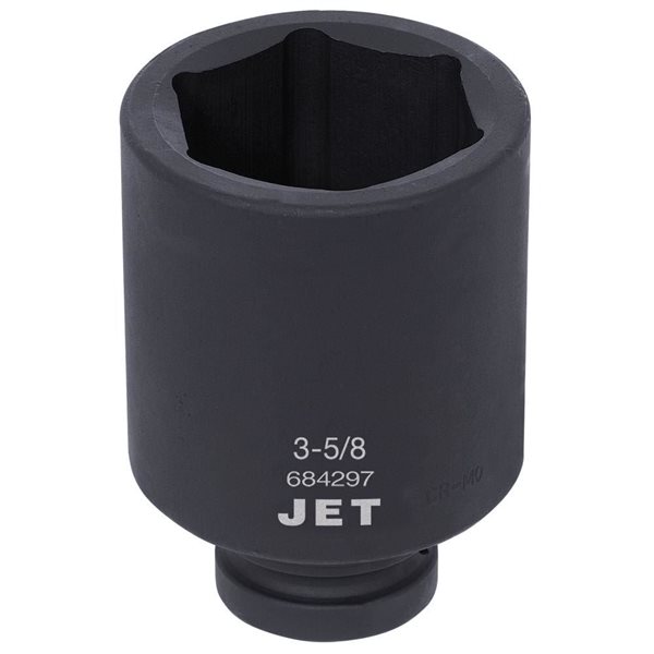 JET 1-in Drive x 3-5/8-in Deep SAE Impact Socket - 6 Points