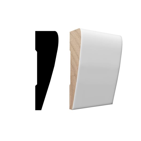 RESO RMC 316 3-Piece 11/16 x 2 1/4 x 85-in Primed Finger-Jointed Pine Casing Set - 21 lin.ft.