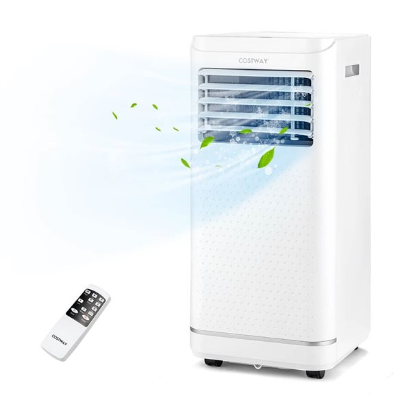 Costway 8000 BTU Portable Air Conditioner with Dehumidifier and Fan Mode, up to 250 ft²
