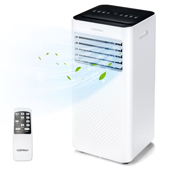 Costway 10000 BTU Portable Air Conditioner 4-in-1 AC with Cool Fan Dehumidifier Sleep Mode
