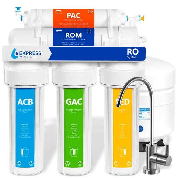 Express Water 5 Stage RO Filtration Reverse Osmosis Filtration System