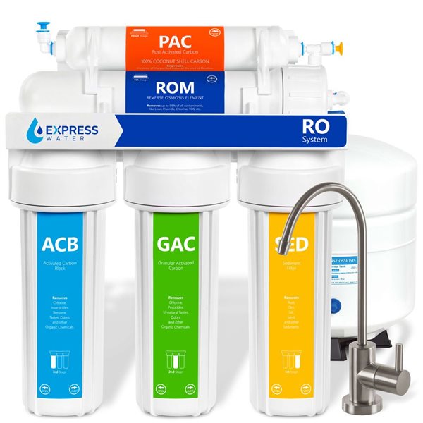Express Water 5 Stage RO Filtration Reverse Osmosis Filtration System