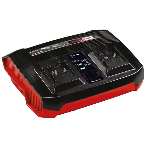 Einhell Power X-Change 18 V 3A 60 Hz Dual-Port Fast Charger - 110-120V