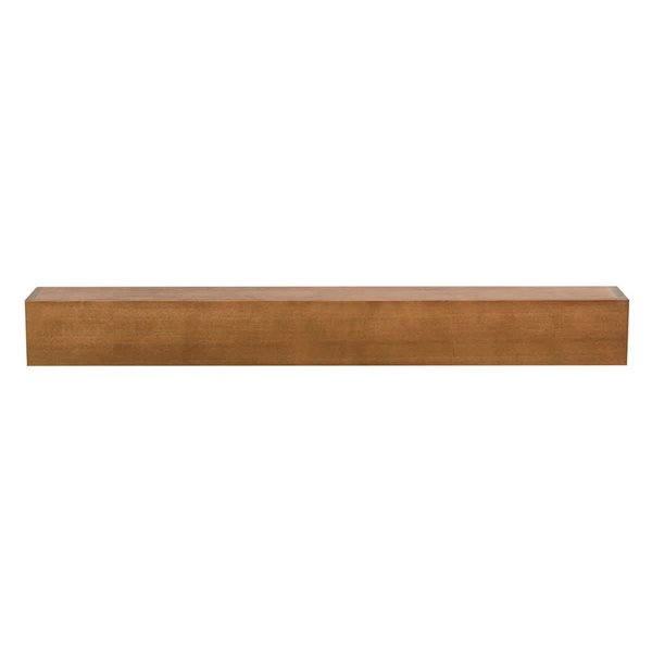 Dogberry Collections Farmhouse Wood Fireplace Mantel 72 x 9 x 5.5-in - Walnut