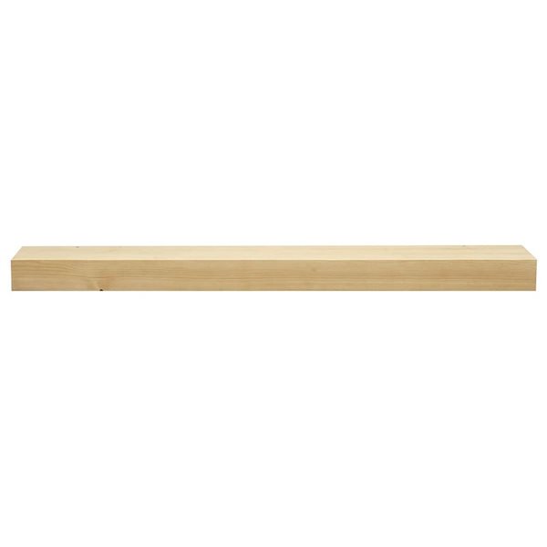 Dogberry Smooth Floating Timber Shelf 48 x 7 x 3-in - Natural