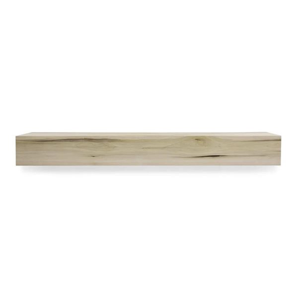 Dogberry Collections Farmhouse Wood Fireplace Mantel 36 x 6.25 x 5.5-in - Unfinished
