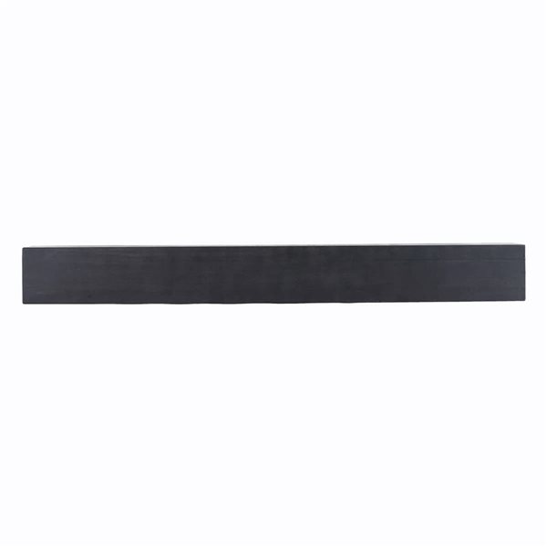 Dogberry Collections Farmhouse Wood Fireplace Mantel 72 x 9 x 5.5-in - Midnight Black