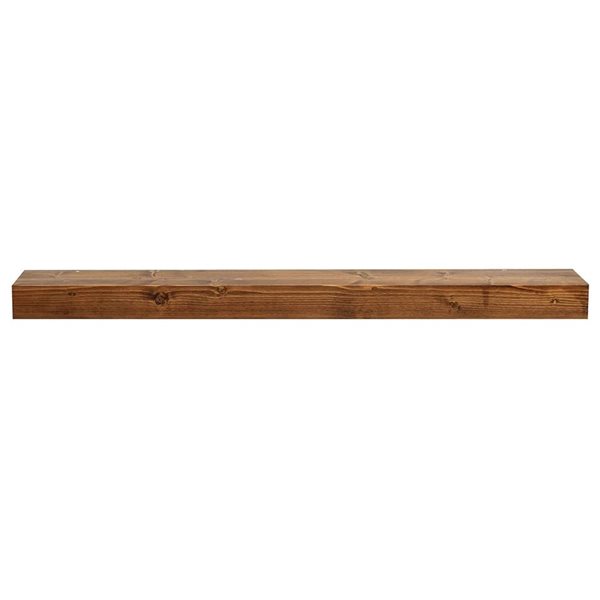 Dogberry Collections Smooth Floating Timber Shelf 36 x 7 x 3-in - Brown