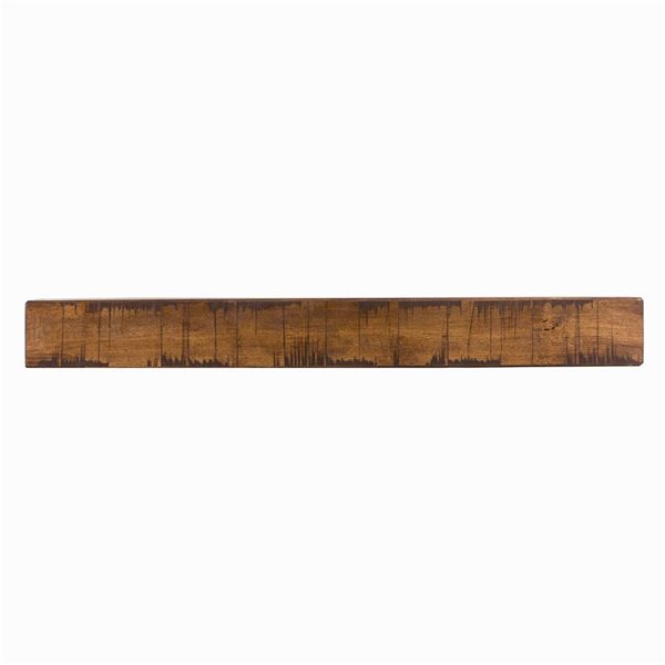 Dogberry Collections 36 W x 6.25 D x 5.5-in H Aged Oak Wood Rustic Mantel Shelf