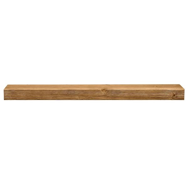 Dogberry Collections 36 W x 7 D x 3-in H Aged Oak Textured Floating Rustic Timber Shelf