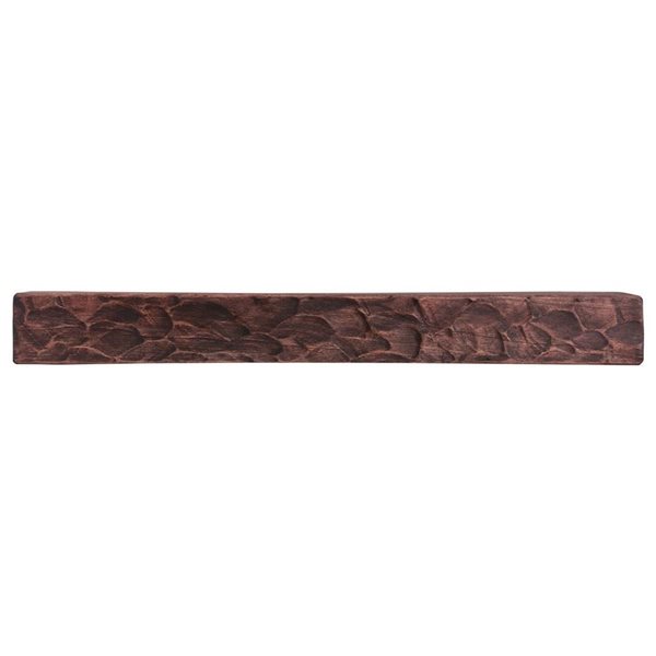Dogberry Collections 72 W x 6.25 D x 5.5-in H Mahogany Rough Hewn Wood Traditional Mantel Shelf