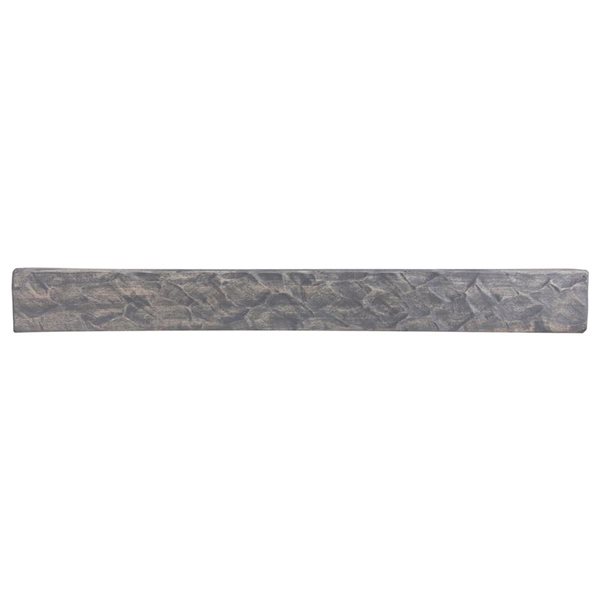 Dogberry Collections 60 W x 9 D x 5.5-in H Grey Ash Rough Hewn Wood Traditional Mantel Shelf