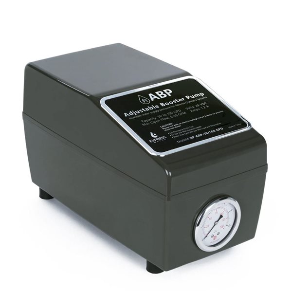 Express Water Residential 50-100 GPD Reverse Osmosis Booster Pump and Water Chiller - Black