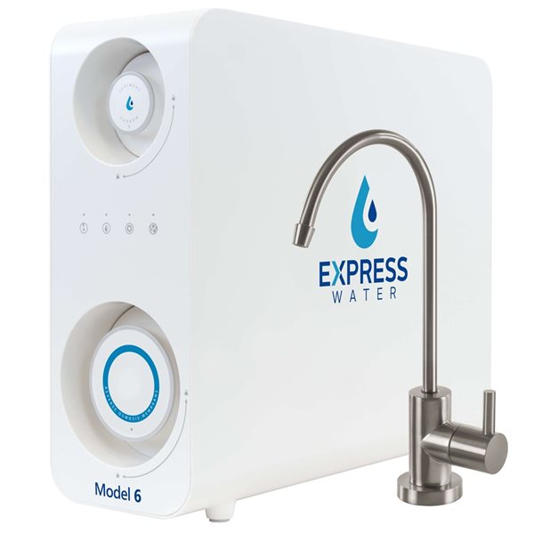 Express Water 5-Stage 600 GPD Tankless Reverse Osmosis System - 24-Month Filter Life