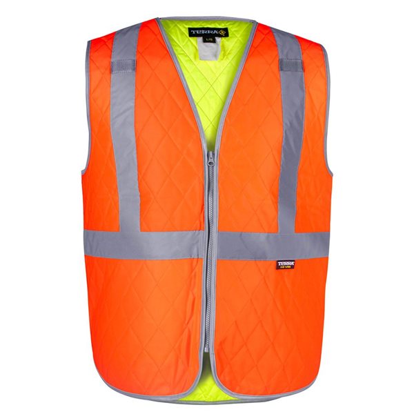 Terra Large Orange Nylon Reflective Cooling Vest