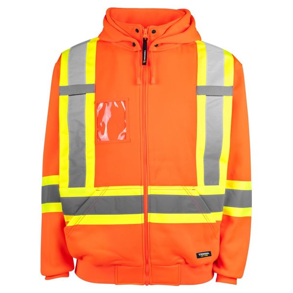 Terra XX-Large Orange Polyester Reflective Hoodie
