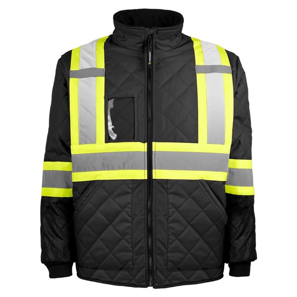 Terra Medium Black Polyester Freezer Jacket