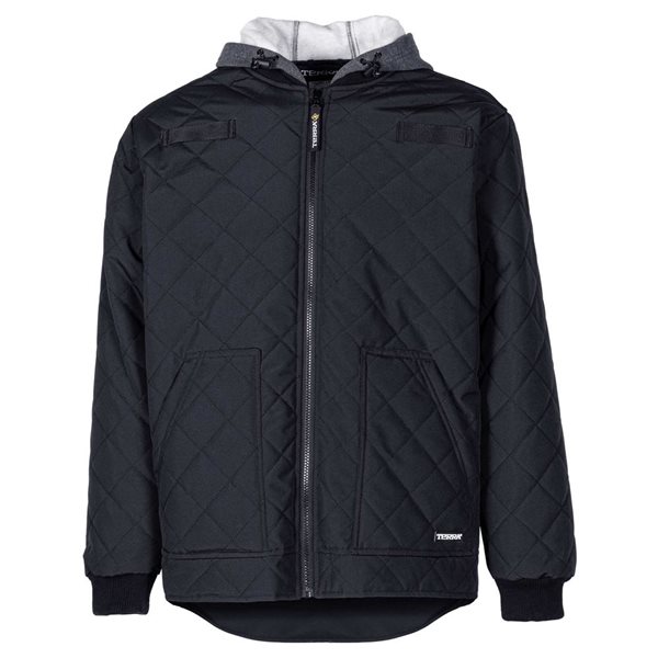Terra Quilted Freezer Jacket w/ Fooler Hood - Black - XXL