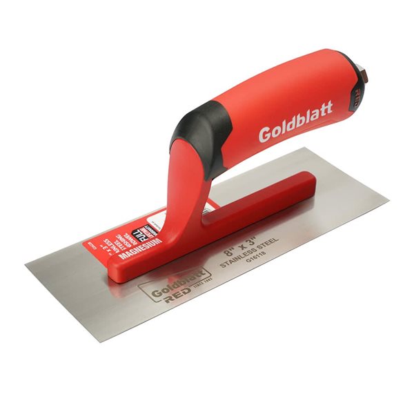 Goldblatt 8 x 3-in Pro Stainless Steel Mini Trowel with Soft Grip Handle