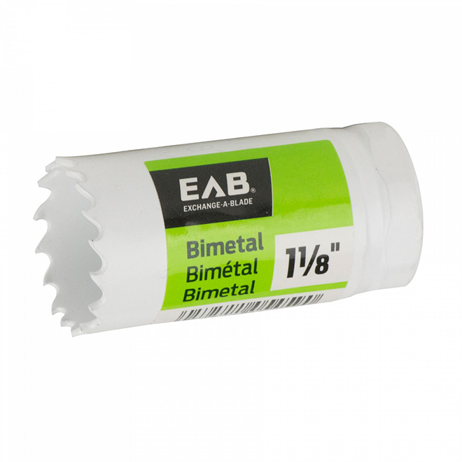 EAB Recyclable and Exchangeable Industrial M3 Hole Saw - 1 1/8-in Dia - 1 5/8-in Cutting Depth - Bi-Metal - Non-Arboured