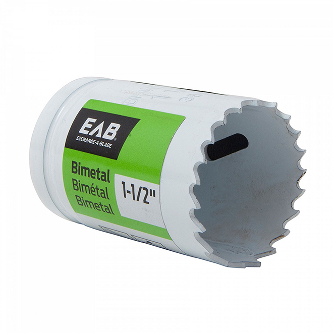 EAB Recyclable and Exchangeable Industrial M3 Hole Saw - 1 1/2-in Dia - 1 5/8-in Cutting Depth - Bi-Metal - Non-Arboured
