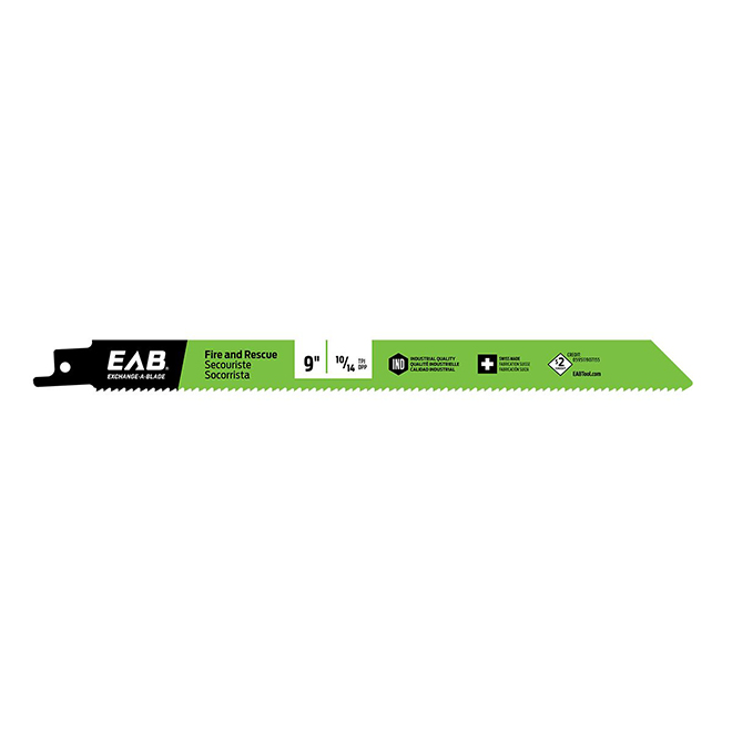 EAB Reciprocating Blade - Recycled Blade - demolition - 9-in 10/14 TPI