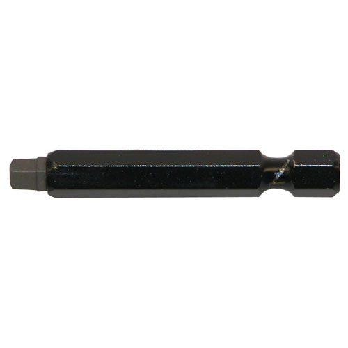 EAB Black Industrial Square Screwdriver Bit - Recyclable Alloy Steel - 1 /4-in Hex Shank - #3 2 3/4-in
