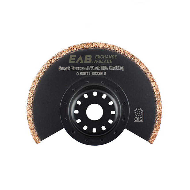 EAB Universal Oscillating Grout Removal Blade - For Grinding - Steel - 1 Per Pack - 3 3/8-in Dia