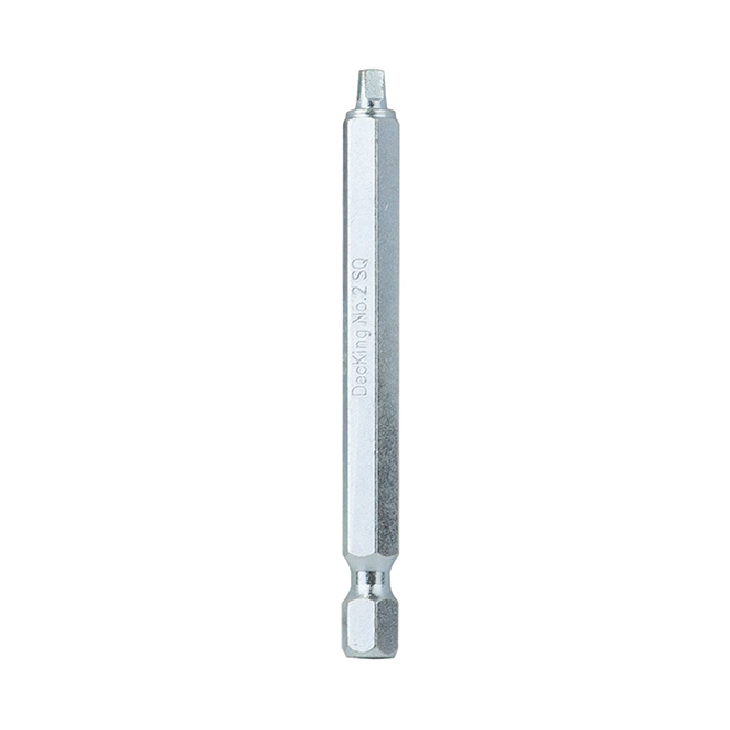 EAB Decking Industrial Screwdriver Bit - Square #2 - 2 3/4-in - S2 Steel