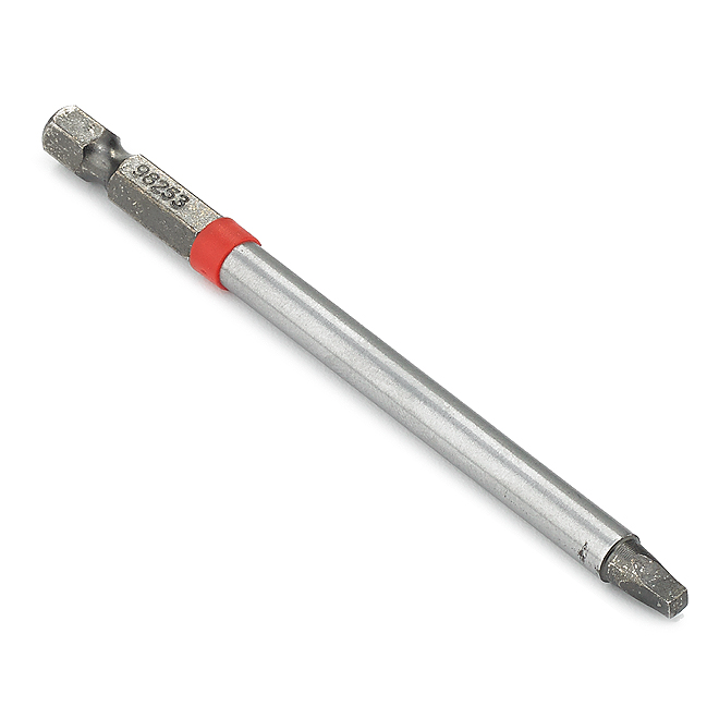 EAB Stay Sharp Industrial Impact Square Screwdriver Bit - Recyclable S2 Spring Steel - 1/4-in Hex Shank - #2 4-in