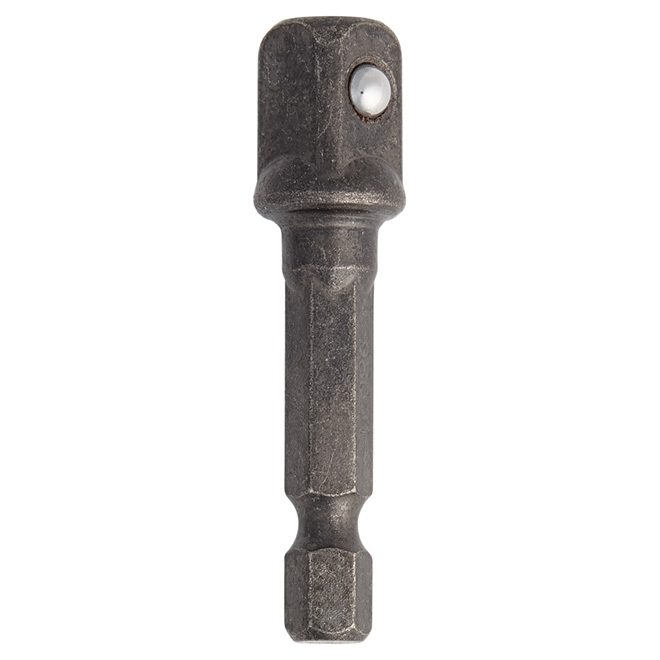 EAB Industrial Impact Socket Adapter - 3/8-in Dia x 2-in L - 1/4-in Hex Shank - S2 Spring Steel