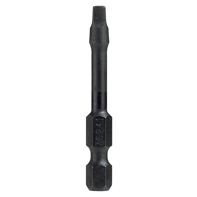EAB Industrial Torsion Impact Square Screwdriver Bit - Recyclable S2 Spring Steel - 1/4-in Hex Shank - #3 2-in