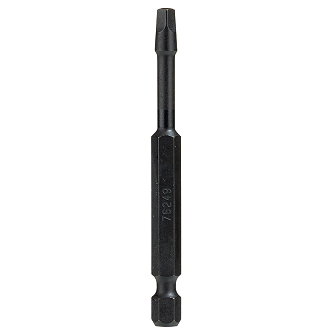 EAB Industrial Torsion Impact Square Screwdriver Bit - Recyclable S2 Spring Steel - 1/4-in Hex Shank - #3 3-in