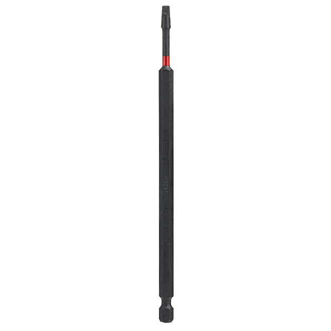 EAB Industrial Torsion Impact Square Screwdriver Bit - Recyclable S2 Spring Steel - 1/4-in Hex Shank - #2 6-in