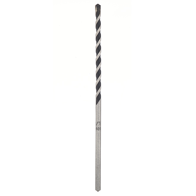 EAB Masonry Drill Bit - 3/16-in x 6-in - Carbide Tip - 3 1/4-in Cutting Depth