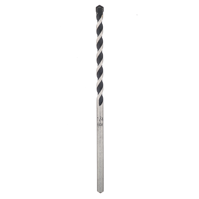 EAB Masonry Drill Bit - 1/4-in x 6-in - Carbide Tip - 3 1/4-in Cutting Depth