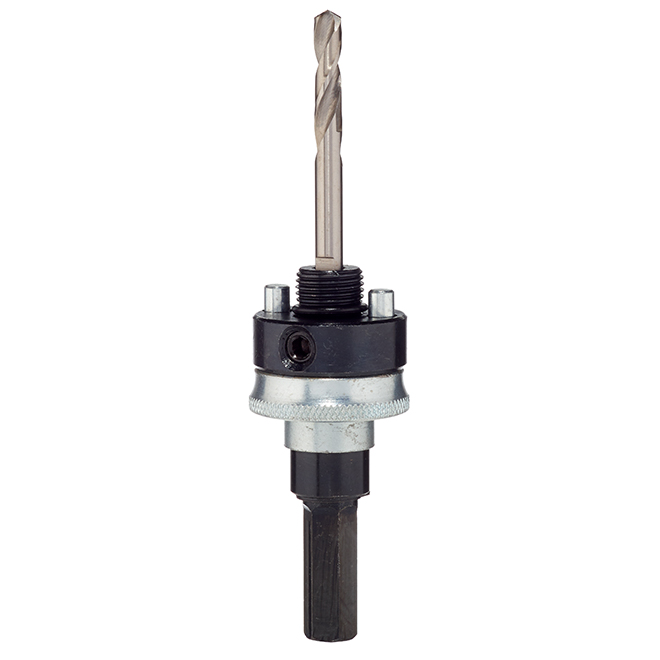 EAB Industrial Spring-Loaded Mandrel - 7/16-in Hex Shank - Steel - for 1/2-in Drills