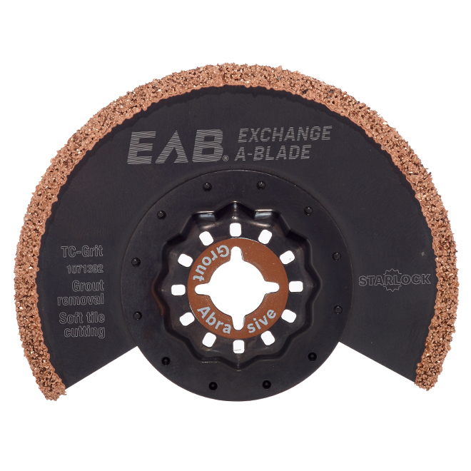 EAB Industrial Starlock Grout Removal Blade for Oscillating Tool - 3 1/2-in W - 1/2-in Cutting Depth - Bi-Metal