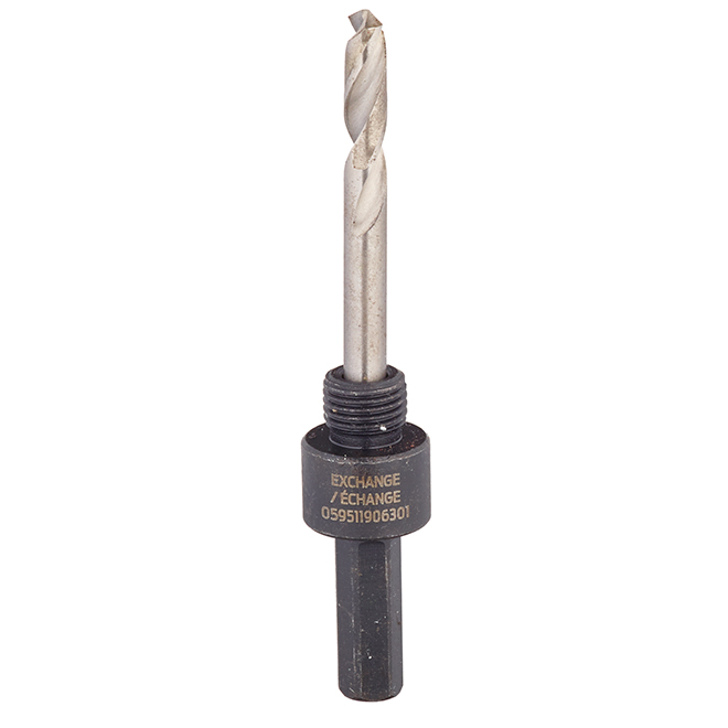EAB 3/8-in Quick Change Mandrel - Steel - Hex Shank - Pilot Drill