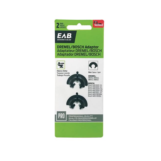 EAB Adaptor for Dremel and Bosch Tools for Heavy Duty - Pack of 2