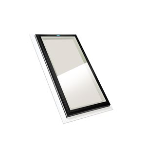 Columbia Double Glazed Bronze 22.5 x 34.5 Self Flashing Glass Fixed Skylight - Black