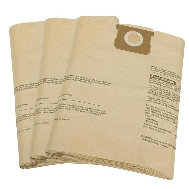 Project Source 3-Pack 15 to 22-Gal. Wet and Dry Vacuum Filter Paper Bag