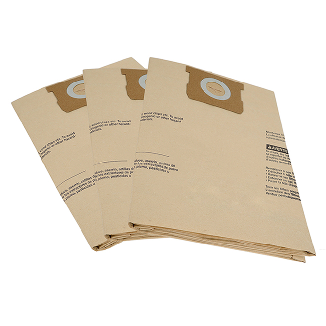 Project Source 3-Pack 4 to 8-Gal. Wet and Dry Vacuum Filter Paper Bag
