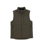 Tilley Tuff Sleeveless Vest for Men with Mock Neck in Olive Microfleece - Large